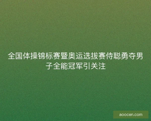 全国体操锦标赛暨奥运选拔赛侍聪勇夺男子全能冠军引关注 全国体操锦标赛暨奥运选拔赛侍聪勇夺男子全能冠军引关注